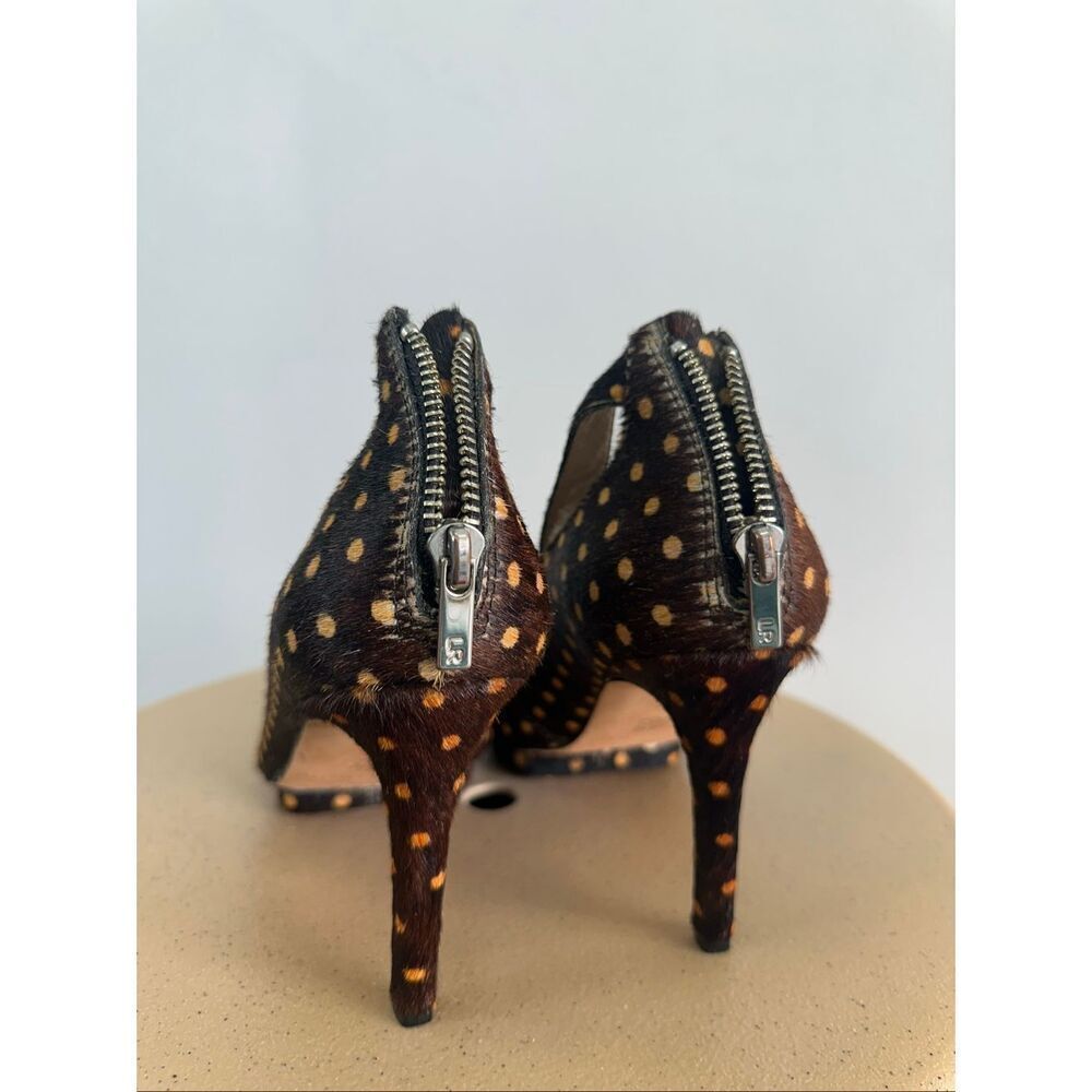 Loeffler Randall Women’s Alba Calf Hair Polka Dot Ankle Strap - Picture 6 of 10